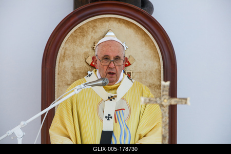POPE - FRANCIS - VISITS - BUDAPEST-stock-foto
