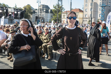 POPE - FRANCIS - VISITS - BUDAPEST-stock-foto