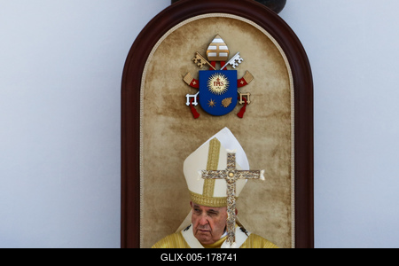 POPE - FRANCIS - VISITS - BUDAPEST-stock-foto