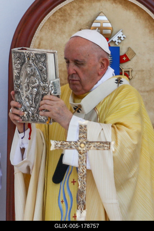 POPE - FRANCIS - VISITS - BUDAPEST-stock-foto