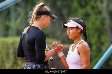 Naturtex Adult Hungarian National Championship Women 's Doubles Final 2021.-stock-foto