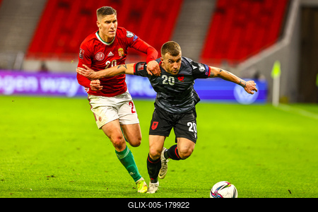 2022 FIFA World Cup Qualifier match between Hungary and Albania.-stock-foto