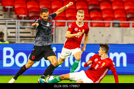 2022 FIFA World Cup Qualifier match between Hungary and Albania.-stock-foto