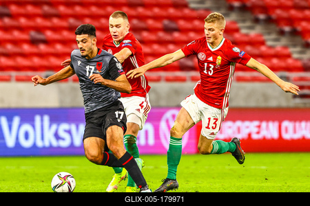 2022 FIFA World Cup Qualifier match between Hungary and Albania.-stock-foto