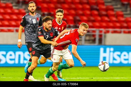 2022 FIFA World Cup Qualifier match between Hungary and Albania.-stock-foto