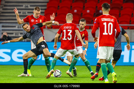2022 FIFA World Cup Qualifier match between Hungary and Albania.-stock-foto
