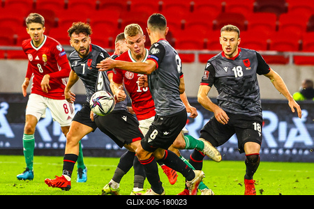 2022 FIFA World Cup Qualifier match between Hungary and Albania.-stock-foto