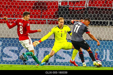 2022 FIFA World Cup Qualifier match between Hungary and Albania.-stock-foto