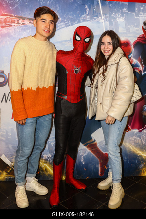 Pókember ,,Nincs hazaút" Premier diszvetítés-stock-foto