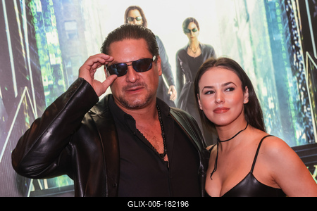 Mátrix: Feltámadások (The Matrix Resurrections) Premier vetítés-stock-foto