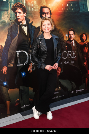 LEGENDÁS ÁLLATOK- DUMBLEDORE TITKAI- magyarországi gálapremier-stock-foto