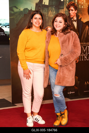 LEGENDÁS ÁLLATOK- DUMBLEDORE TITKAI- magyarországi gálapremier-stock-foto