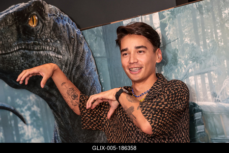 Jurassic World című film magyarországi díszbemutatója.-stock-foto