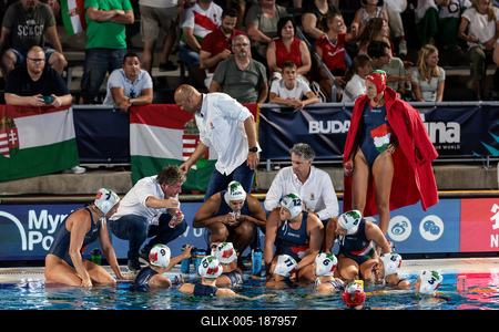 Budapest 2022 FINA World Championships: Water Polo - Day 7. Hungary- Canada-stock-foto