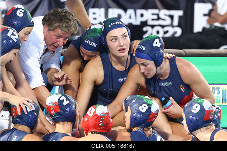 Budapest 2022 FINA World Championships: Water Polo - Day 13.-stock-foto