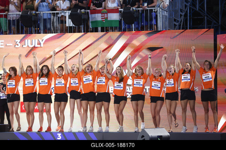 Budapest 2022 FINA World Championships: Water Polo - Day 13.-stock-foto