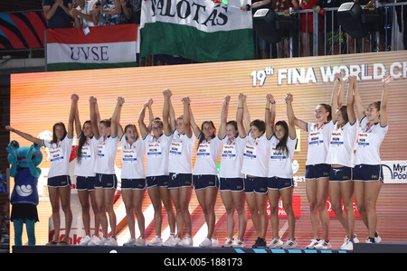 Budapest 2022 FINA World Championships: Water Polo - Day 13.-stock-foto