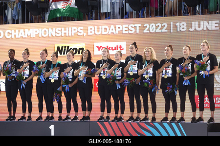 Budapest 2022 FINA World Championships: Water Polo - Day 13.-stock-foto