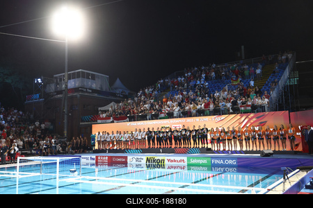 Budapest 2022 FINA World Championships: Water Polo - Day 13.-stock-foto