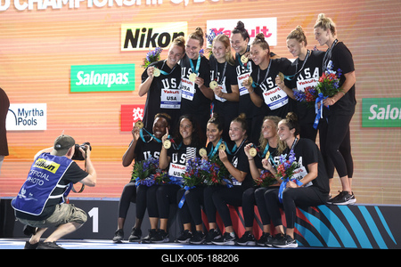 Budapest 2022 FINA World Championships: Water Polo - Day 13.-stock-foto