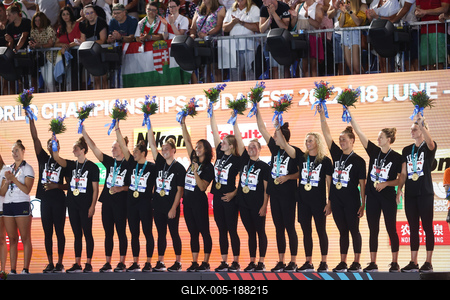 Budapest 2022 FINA World Championships: Water Polo - Day 13.-stock-foto