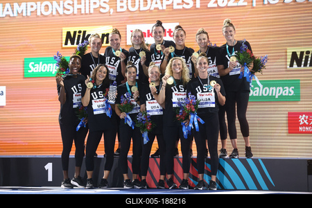 Budapest 2022 FINA World Championships: Water Polo - Day 13.-stock-foto