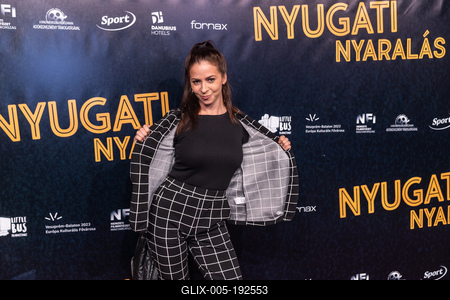 Nyugati nyaralás című magyar vígjáték díszbemutatója.-stock-foto