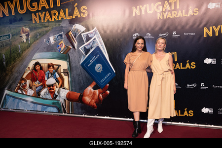 Nyugati nyaralás című magyar vígjáték díszbemutatója.-stock-foto