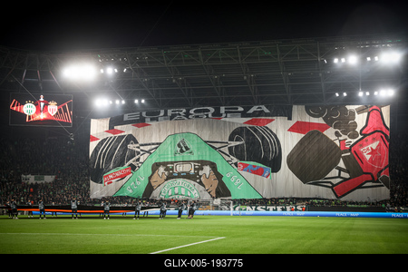 Ferencvaros TC - AS Monaco UEFA Europa League-stock-foto