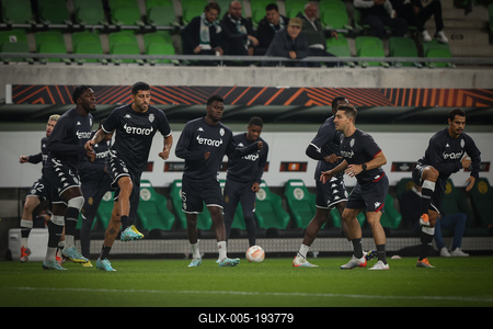 Ferencvaros TC - AS Monaco UEFA Europa League-stock-foto
