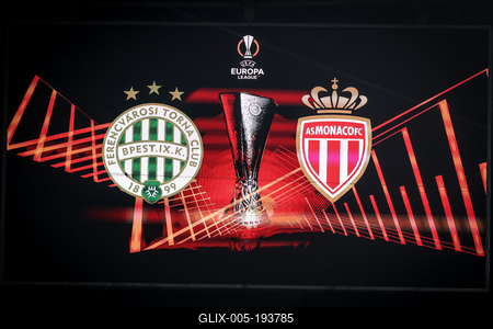 Ferencvaros TC - AS Monaco UEFA Europa League-stock-foto