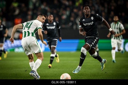 Ferencvaros TC - AS Monaco UEFA Europa League-stock-foto