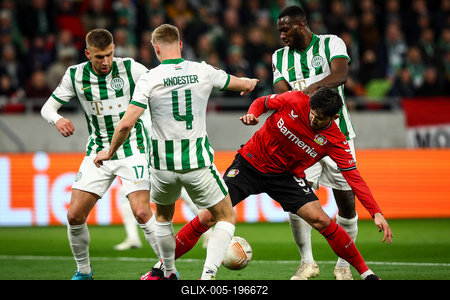 Ferencvarosi TC v Bayer 04 Leverkusen: Round of 16 Leg Two - UEFA Europa League-stock-foto