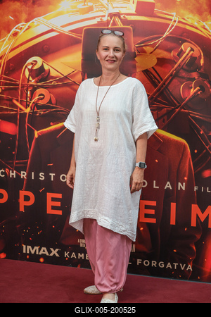 Oppenheimer film premier-stock-foto