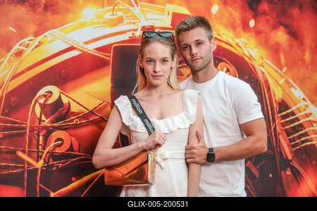 Oppenheimer film premier-stock-foto