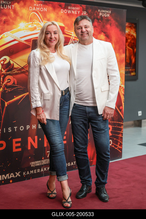 Oppenheimer film premier-stock-foto