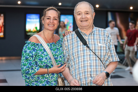 Kísértetkastély - film premier-stock-foto