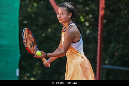 Women's tennis national championship final. (HU) Női tenis oszágos bajnokásg döntője.-stock-foto