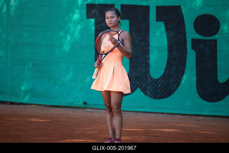 Women's tennis national championship final. (HU) Női tenis oszágos bajnokásg döntője.-stock-foto