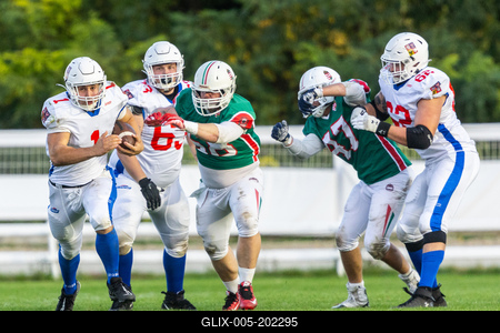 Hungary-Czech Republic IFAF Group A European Championship match-stock-foto