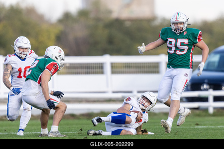 Hungary-Czech Republic IFAF Group A European Championship match-stock-foto