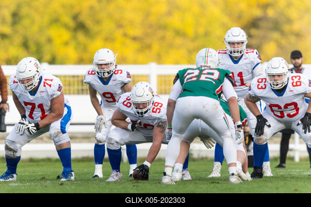 Hungary-Czech Republic IFAF Group A European Championship match-stock-foto