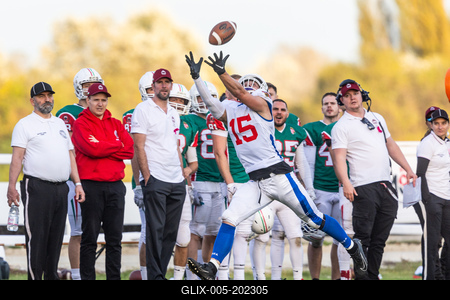 Hungary-Czech Republic IFAF Group A European Championship match-stock-foto