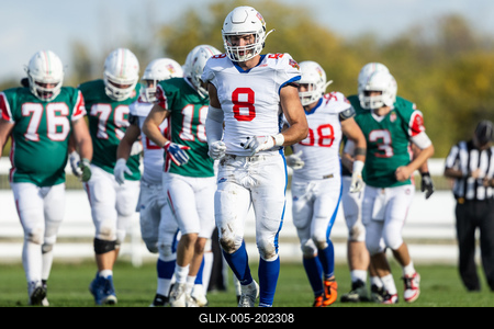 Hungary-Czech Republic IFAF Group A European Championship match-stock-foto