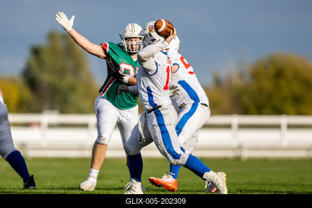 Hungary-Czech Republic IFAF Group A European Championship match-stock-foto