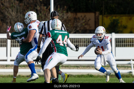 Hungary-Czech Republic IFAF Group A European Championship match-stock-foto