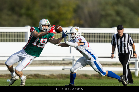 Hungary-Czech Republic IFAF Group A European Championship match-stock-foto
