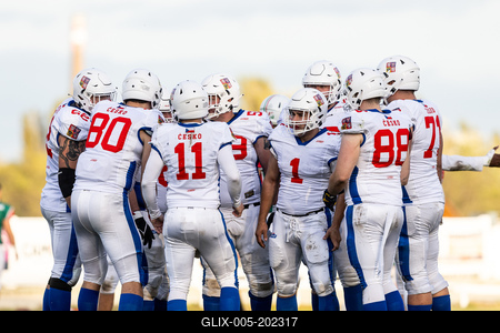 Hungary-Czech Republic IFAF Group A European Championship match-stock-foto