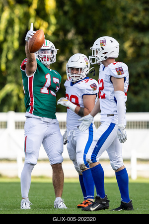 Hungary-Czech Republic IFAF Group A European Championship match-stock-foto