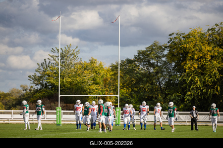 Hungary-Czech Republic IFAF Group A European Championship match-stock-foto